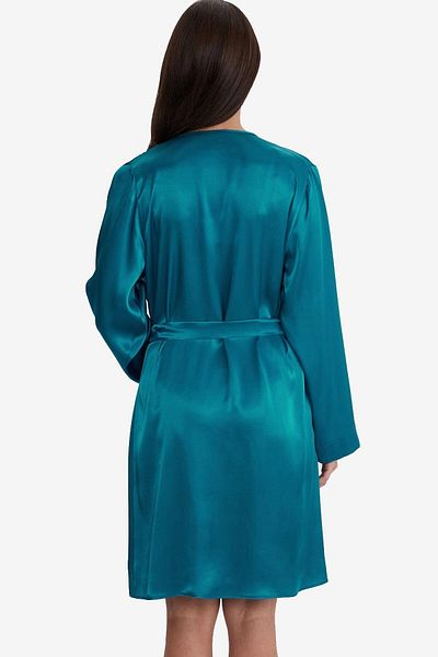 AYYILDIZ Bademantel - Blau - Lang