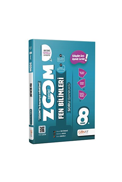 Günay Yayıncılık Günay Yayınları Zoom Serisi 8. Sınıf Fen Bilimleri Soru Bankası 2022-2023