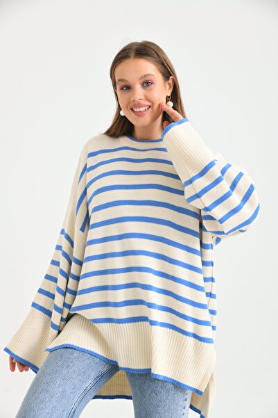 VOLT CLOTHİNG Γυναικείο πουλόβερ με ρίγες