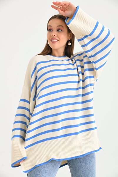 VOLT CLOTHİNG Γυναικείο πουλόβερ με ρίγες