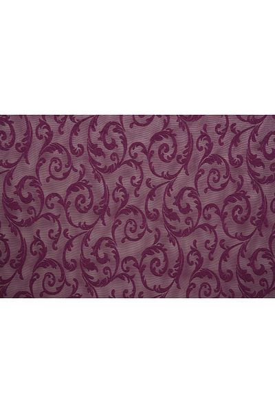 AKÇA TEKSTİL Sultan 2 Purple Color Single Wing Ready-made Planted Pleated Background Curtain 300*260 Cm