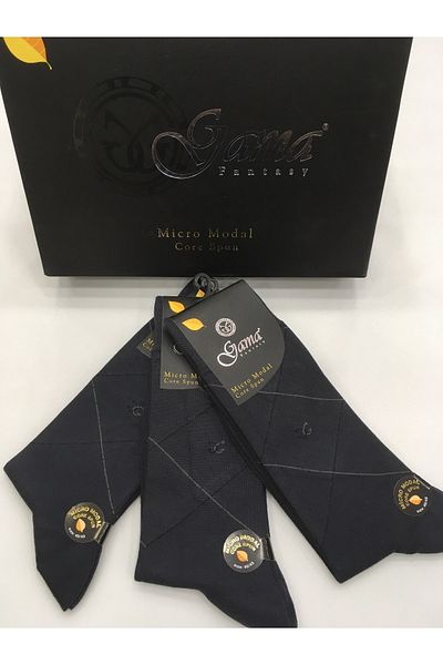 Gama Çorap 3 τεμάχια Micro Modal 100% Φυσικές Χοντρές Χειμερινές Ανδρικές Κάλτσες χωρίς νάιλον