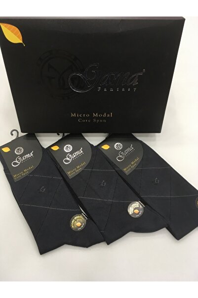 Gama Çorap 3 пари чоловічих зимових шкарпеток з мікромодалу, 100% натурального матеріалу, без нейлону, з візерунком