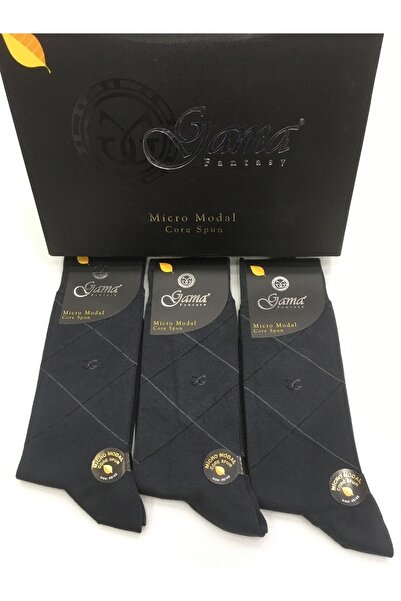 Gama Çorap 3 пари чоловічих зимових шкарпеток з мікромодалу, 100% натурального матеріалу, без нейлону, з візерунком