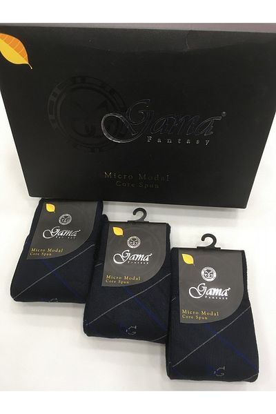 Gama Çorap 3 τεμάχια Micro Modal 100% Φυσικές Χοντρές Χειμερινές Ανδρικές Κάλτσες χωρίς νάιλον