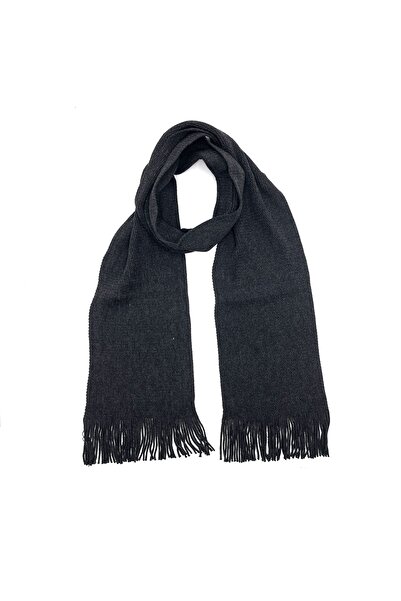 nazipek Düz Renk Pamuklu Örme Füme Atkı Kaşkol 190 Cm