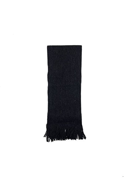 nazipek Düz Renk Pamuklu Örme Füme Atkı Kaşkol 190 Cm