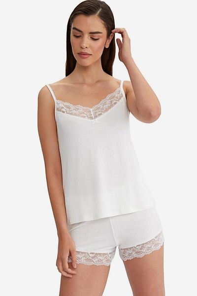 AYYILDIZ 59443 Ecru Combed Cotton Shorts Set