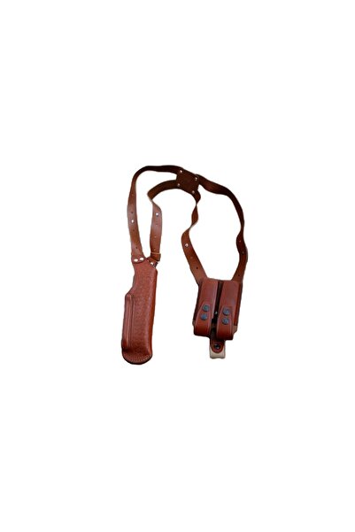 Kuyucular Deri Deri Solak Koltuk Altı Tabanca kılıfı Şarjörlü