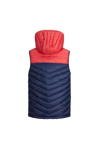 Jack & Jones Jack&jones Dark Navy-red Men's Vest with Hood12211789