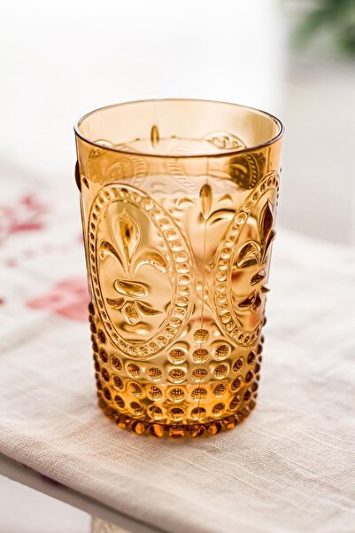 Depa Akrilik Bal Tekli Kısa Bardak & Su Meşrubat Kahve Yanı Bardağı 400 Ml ( ...