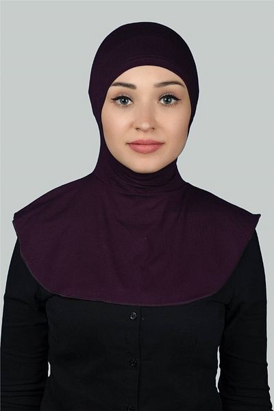 Altobeh حجاب نسائي مع طوق رقبة عملي حجاب - غطاء رياضي - برقوق