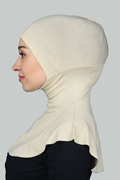 Altobeh Women's Hijab Practical Neck Collar Hijab - Sportsman Bonnet - Cream