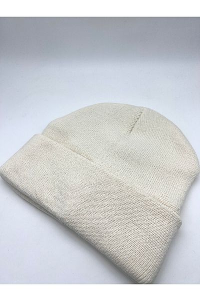 ROZA ACCESSORIES Basic Beanie Unisex Beige