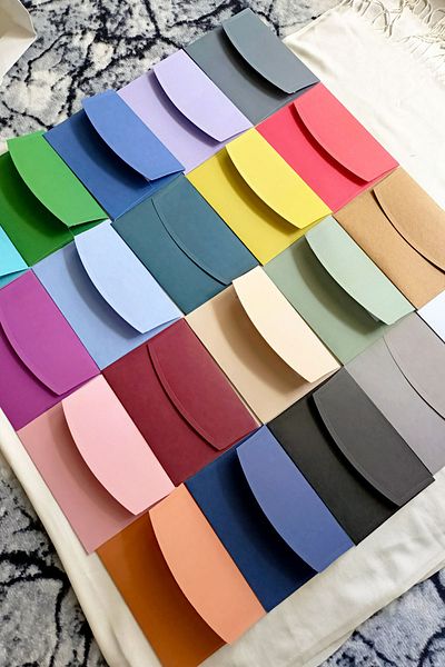 Dekorden 14x20 cm. 100 Colorful Luxury Invitation Envelopes