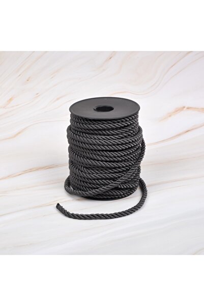 myrope Bükümlü Kordon 50 Metre Halat Ip 6mm Renge Renk Füme Renk