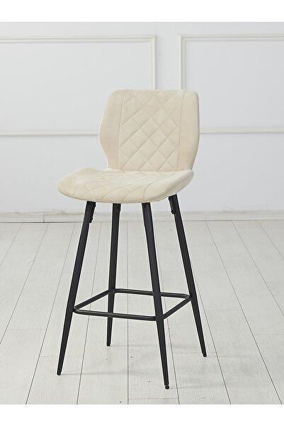 Pİ MOBİLYA 1 Adet Elizabeth Ada Mutfak Ve Bar Sandalyesi - Silinebilir Babyfa...