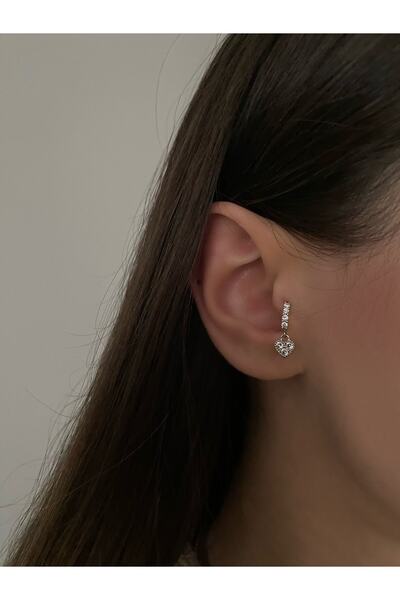 Okkostore Kadın Sallantılı Kalp Halka Tragus Kıkırdak Piercing