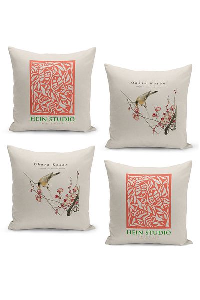 Filamente Set of 4 Throw Pillow Cases, Double Sided Digital Printed