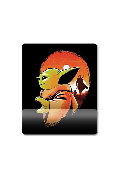Pixxa نموذج لوحة الماوس لدعم المعصم من The Mandalorian Baby Yoda Grogu Star Wars - 1