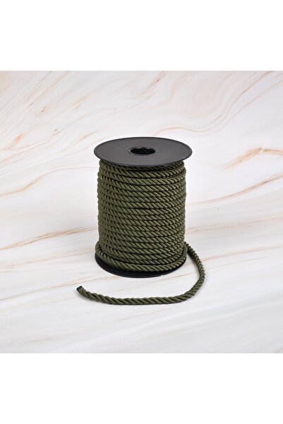 myrope Bükümlü Kordon 50 Metre Halat Ip 6mm Renge Renk Haki Renk