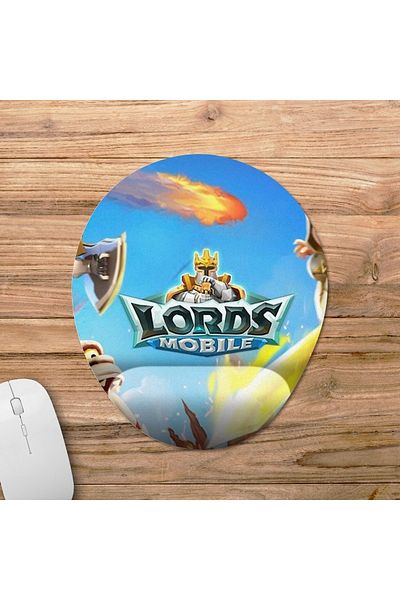 Pixxa موديل لوحة ماوس Lords Mobile مع مسند للمعصم - 2 بيضاوي