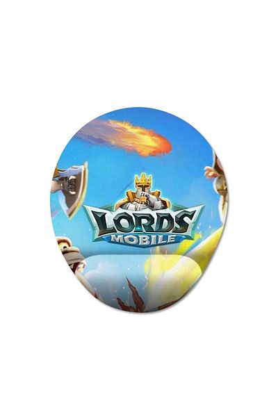 Pixxa موديل لوحة ماوس Lords Mobile مع مسند للمعصم - 2 بيضاوي