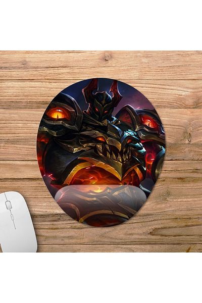 Pixxa Mobile Legends - موديل لوحة ماوس تيجريال مع دعم للمعصم - 2 بيضاوي