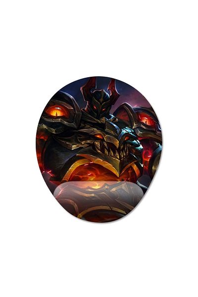 Pixxa Mobile Legends - موديل لوحة ماوس تيجريال مع دعم للمعصم - 2 بيضاوي