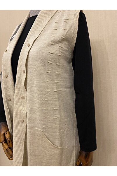 TEK Stylish Buttoned Knitwear Youth Vest / Stone