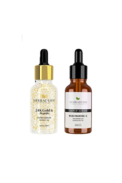 Herbaderm Super Serum 24k Gold & Peptide 30 Ml Ve Nıacınamıde - G 30 Ml