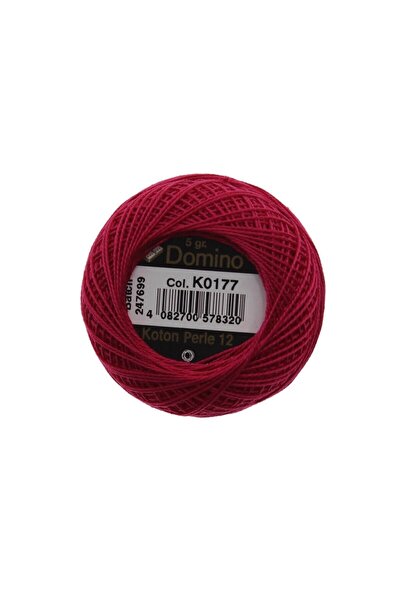 domino خيط تطريز كوتون بيرل 5 جرام رقم: 12 - K0177