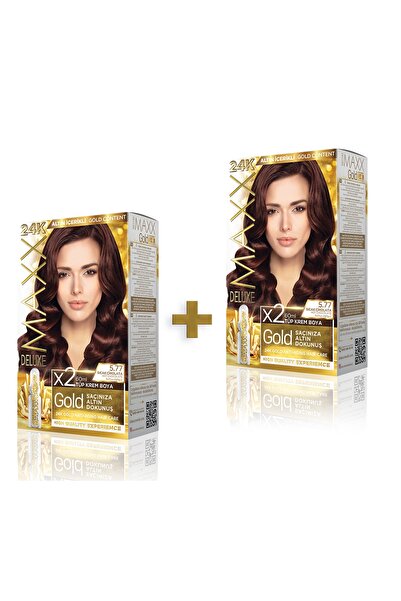 MAXX DELUXE 2'li Golden Beauty 5.77 Sıcak Çikolata Set Boya