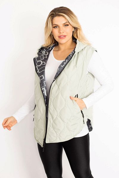 Şans Plus Size Vest - Gray - Basic