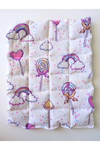 DAS YÜN Yıkanmamış Koyun Yünü Dolgulu Şeker Bebek Sırt-karın-göğüs Bezi (28cm...