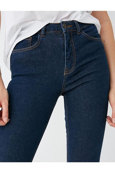 Ramrod Blugi skinny Olegg albastru închis, care nu se decolorează, pantaloni confortabili din denim