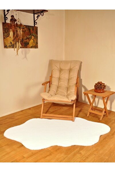 Tappeto Rex Tavşanı Dekoratif Çift Kafa Peluş Post Beyaz tüy Yüksekliği