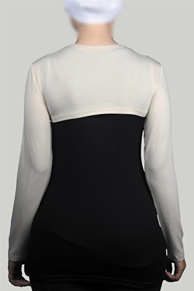 Altobeh Long Sleeve Hijab Bolero - Cream