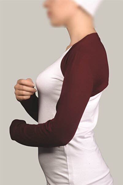 Altobeh Long Sleeve Hijab Bolero - Claret Red