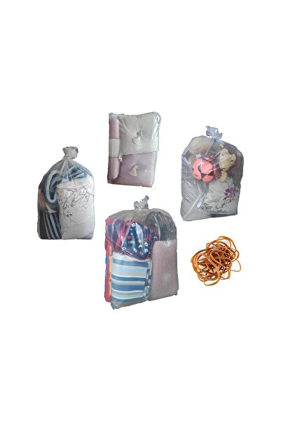 HerAmbalaj 80x120 Cm 10 Adet Naylon Poşet, Taşınma Poşeti, Kıyafet Poşeti