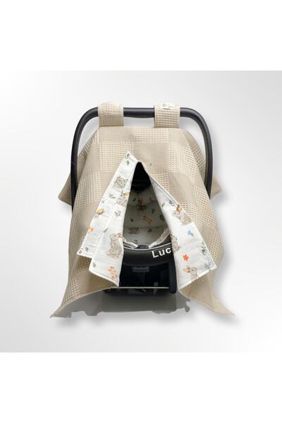 Bee collection Pikeli Kışlık Puset Örtüsü Ve Minderi