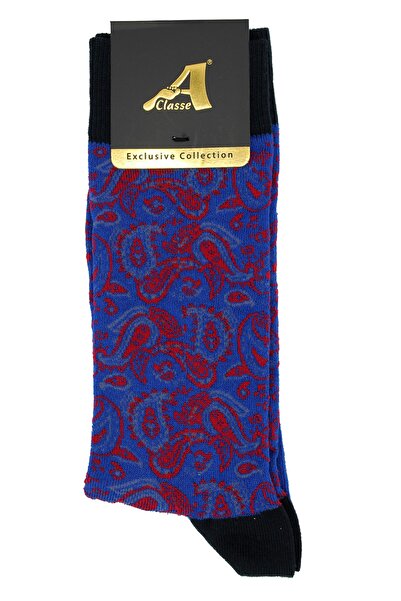 A CLASSE جوارب رجالية قطنية منقوشة شال