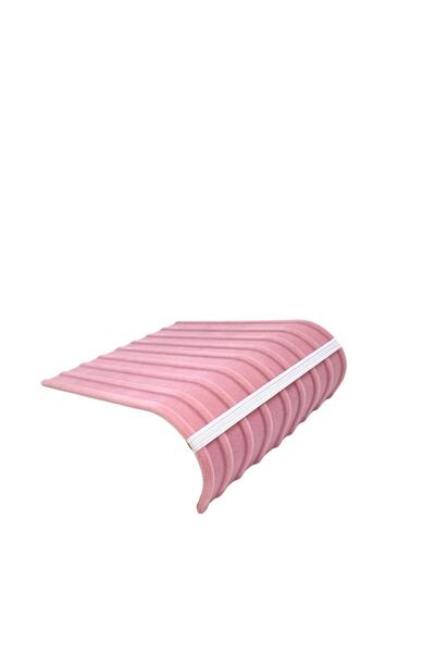 kutuveaksesuar Bracelet Stand Oval Bracelet Organizer Pink Suede Fabric Covered