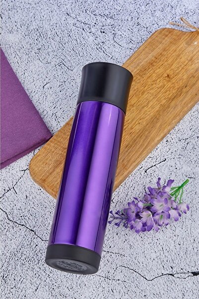 Cagla Homes Paslanmaz Çelik Termos 500 ml Çay Termosu Mor 2021