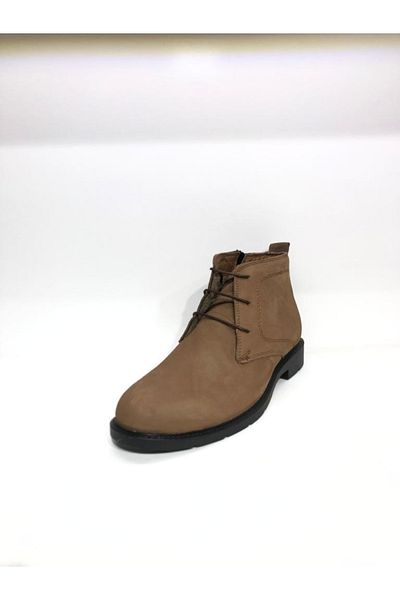 DERİMAS Ανδρικές δερμάτινες μπότες 1309 Sand Color Nubuck