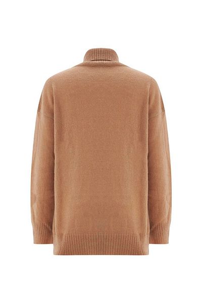 Perspective Γυναικεία πλεκτή μπλούζα Illas Regular Fit Standard Size Beige Χρώμα