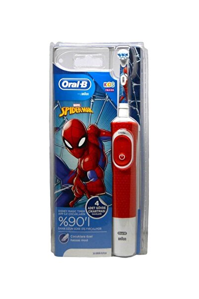 Oral-B D100 Çocuk Şarj Edilebilir Diş Fırçası Spiderman