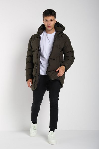 GAREN Ανδρικό παλτό με κουκούλα Regular Fit Long Waterproof Puffer Hooded Αδιάβροχο