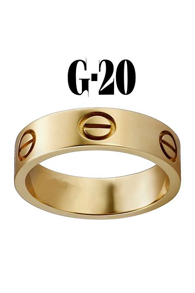 X-Lady Accessories كارتييه مقاس 19 خاتم ذهبي اللون عادي - Lisinya