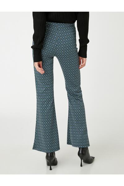 Koton Kalhoty Jacquard Flare